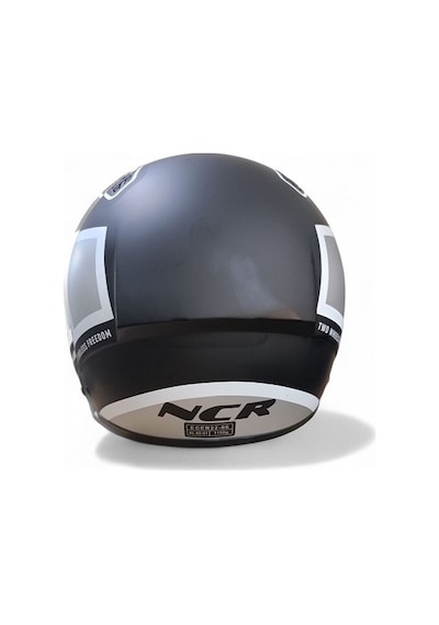Ncr Kask Çenesiz 230 Ece 22/06 Belgeli Grafik Siyah Gri