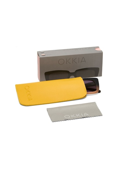 Okkia Elba Unisex Güneş Gözlüğüsiyah - Pudra/ Lens: Siyah Gradyan Siyah