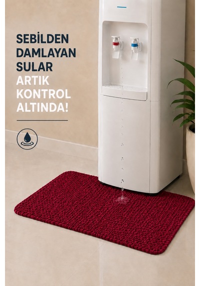 Su Emici Sebil Önü Matı Halı Kırmızı