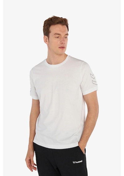 Hummel Hmlelemental Chevron Cotton Tee Erkek Beyaz T-shirt 911946-9001