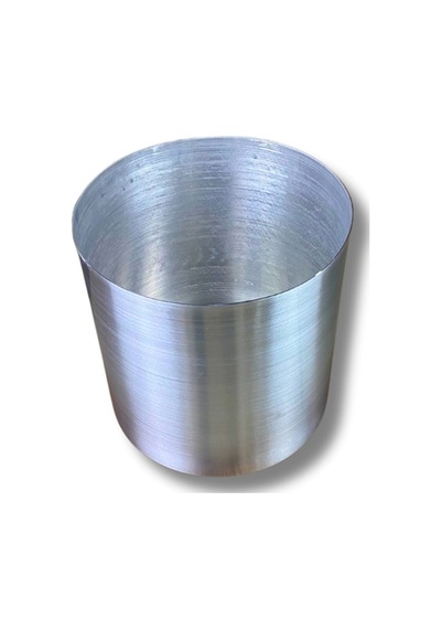 Cihan Çiçekçilik Galvaniz Saksı 12x12 Paslanmaz Metalik  Çelik