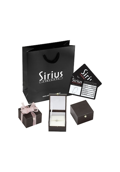 Sirius Siyah Pırlanta Taşlı Yonca Erkek Küpesi  0804E0165