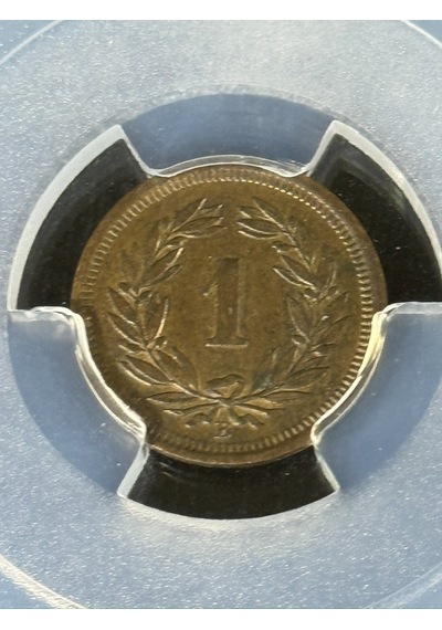1913 İsviçre 1 Rap Pcgs Ms62bn Sertifikalı Nfc Çipli Özel Koleksiyon Parası