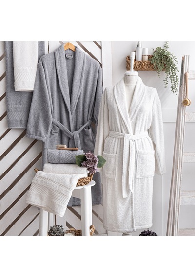 Schafer Home Arya Banyo Seti 6 Parça-gri/beyaz