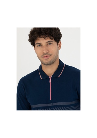 Pierre Cardin Slim Fit Tişört 50264202-vr033 Lacivert