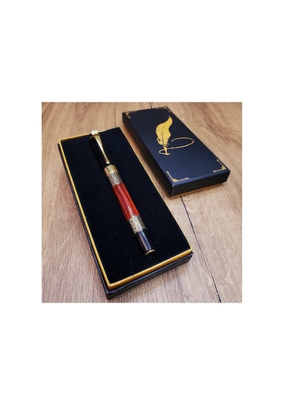 Gold Desenli Metal Roller Kalem Evimdeyokyok Altın