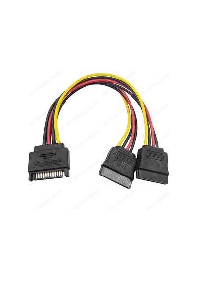 15 Pin Sata Power Çoklayıcı Y Bakır Kablo