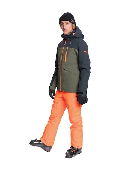 Quiksilver Arcade Erkek Turuncu Snowboard Pantolonu Siyah