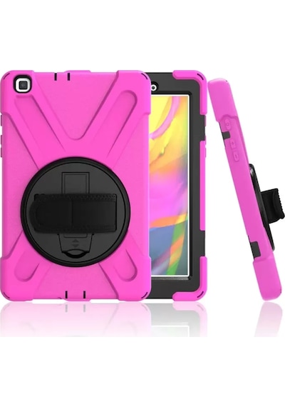 Newface Samsung Galaxy T290 Tab A 8 Kılıf Amazing Tablet Kapak - Pembe Tablet Kılıfı
