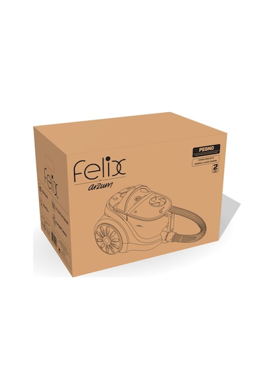 Arzum Felix FL493 Pegno Cyclone 899 W HEPA Filtreli 2.5 L Toz Hazneli Elektrikli Süpürgesi