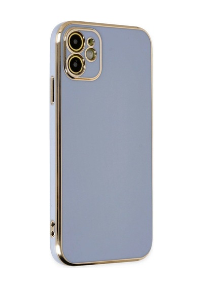 Apple Uyumlu iPhone 12 Kılıf Volet Silikon Mavi/