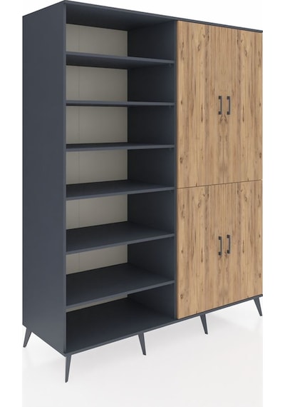 Kronos Gardrop 8 Raflı 4 Kapaklı 2 Askılı 176x59x221 Antrasit-çam/antrasit Çam/antrasit Kronos Gardrop 8 Raflı 4 Kapaklı 2 Askılı 176x59x221 Antrasit-çam/antrasit Çam/antrasit