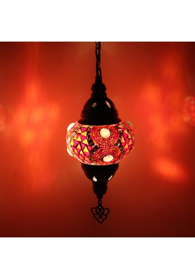 Dekoratif TEKLİ AVİZE TERAS İÇİN İLGİ ÇEKİCİ RENKLİ MOZAİK LAMBA