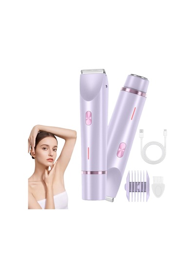 2'si 1 Arada Kadın Vücut Tıraş Makinesi Saç Düzeltici Çift Kafa Tıraş Makinesi Kadınlar İçin Ipx7 Su Geçirmez Kablosuz Islak Ve Kuru Bikini Giyotin Mor 2'si 1 Arada Kadın Vücut Tıraş Makinesi Saç Düzeltici Çift Kafa Tıraş Makinesi Kadınlar İçin Ipx7 Su Geçirmez Kablosuz Islak Ve Kuru Bikini Giyotin Mor