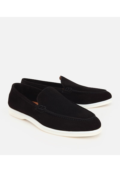 Hotiç Erkek Süet Deri Siyah Hafif Tabanlı Günlük Loafer 02ayh328500a100 02ayh328500a100