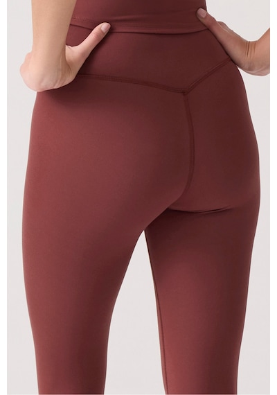Los Ojos X Ece Bordo Yüksek Bel Spor Tayt Mono Leggings Bordo