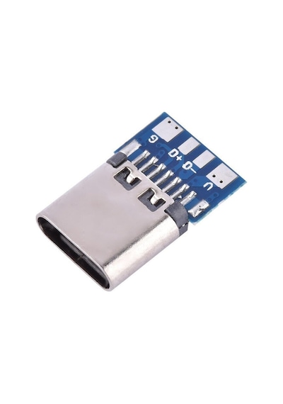 Type-C Şarj Soketi 24 Pin 10 Adet Beyaz