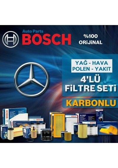 Mercedes A160, A180 Cdi W176 Bosch  Filtre Bakım Seti 2013-2015 (495330839)