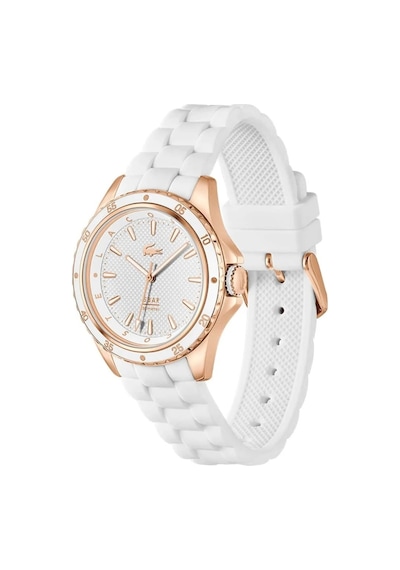 Lacoste Lac2001428 Beyaz Silikon Kordon Kadın Kol Saati Rose Gold