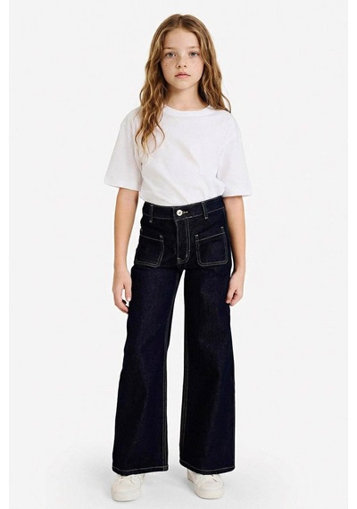 Defacto Wide Leg Geniş Paça Jean Pantolon Kız Çocuk G6966A826SP