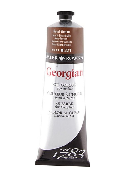 Daler Rowney Georgian Yağlı Boya 225Ml - N:221 Burnt Sienna