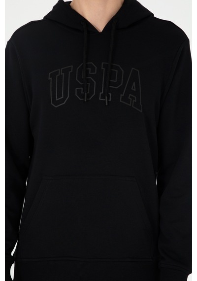 U.S. Polo Assn. Erkek Siyah Basic Sweatshirt 50295175-VR046