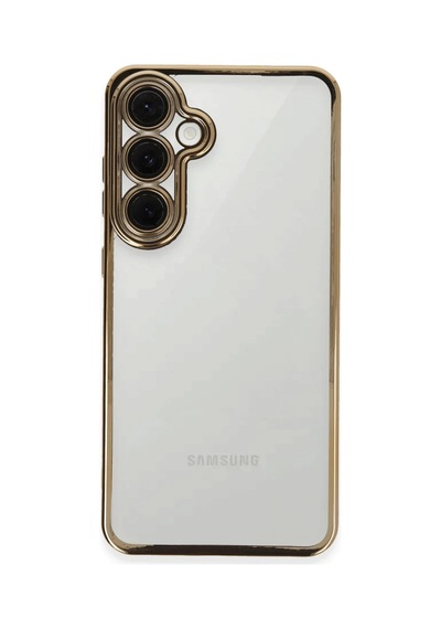 Samsung Uyumlu Galaxy S24 Fe Kılıf Razer Lensli Silikon - Gold 0.2M-Çok Renkli