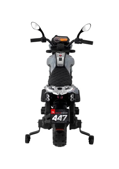 Babyhope 447 Motocross Akülü Motorsiklet 12v Gri Çok Renkli