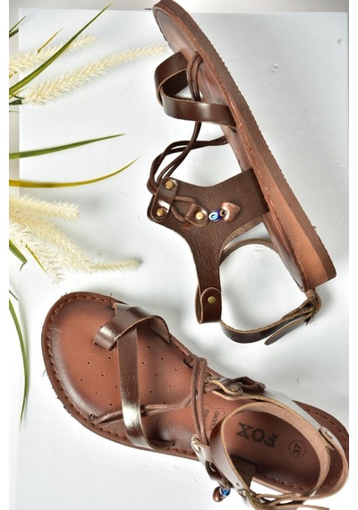 Fox Shoess374781503 Kahverengi Hakiki Deri Parmak Arası Kadın Sandalet Kahverengi Fox Shoess374781503 Kahverengi Hakiki Deri Parmak Arası Kadın Sandalet Kahverengi