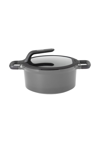 Berghoff 8501025 Gem Stay Cool Gri Döküm Tencere 24 cm