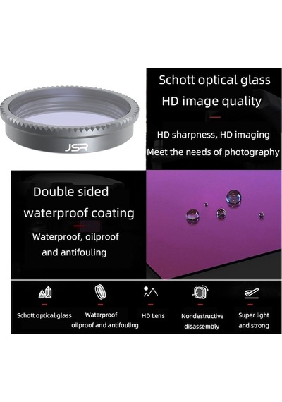 Wondernest Insta360 Go 2/3 Jsr Ls Kamera Lens Filtresi, Filtre: Nd16 Çok Renkli