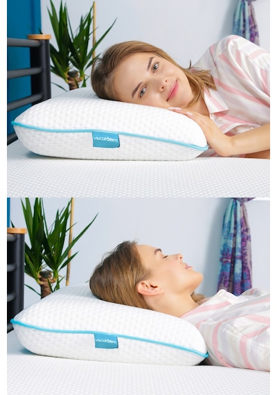 Viscofoam Xl Büyük Lüks Boyun Destekli Ortopedik Yastık Visco Yastık - 70x40x12cm