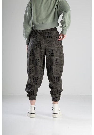Cocopelli Poker Desenli Pileli Jogger Pantolon Coc2100 Desenli