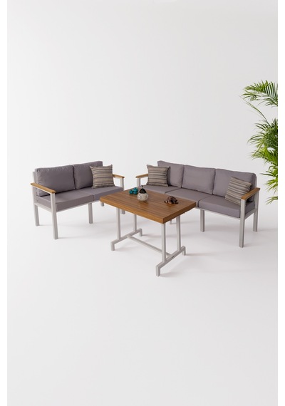 Neokas Bahçe Takımı, Balkon Mobilyası, 2+3+masa, Kafe Koltuğu, Minimalist Tasarım Beyaz Neokas Bahçe Takımı, Balkon Mobilyası, 2+3+masa, Kafe Koltuğu, Minimalist Tasarım Beyaz