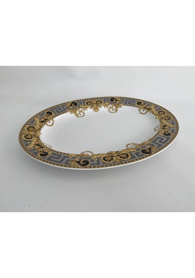 Versace Prestige Gala Oval Porselen Servis Tabağı 40 Cm 19325-403637-12740