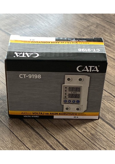 Cata 63 Amper Dijital Akıllı Voltaj Ve Akım Koruyucu Ct-9198 Cata 0