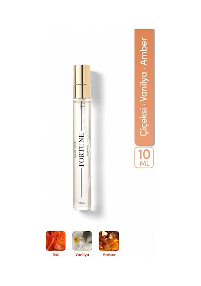 Fortune Edp Kadın Seyahat Boy Parfüm 10ml Vanilya-çiçeksi-amber Narenciye, Paçuli, Sedir, Sandal Aromatik