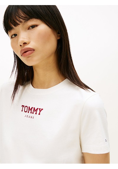 Tommy Hilfiger Tjw Regular Essential Logo T-shirt-12886 Beige