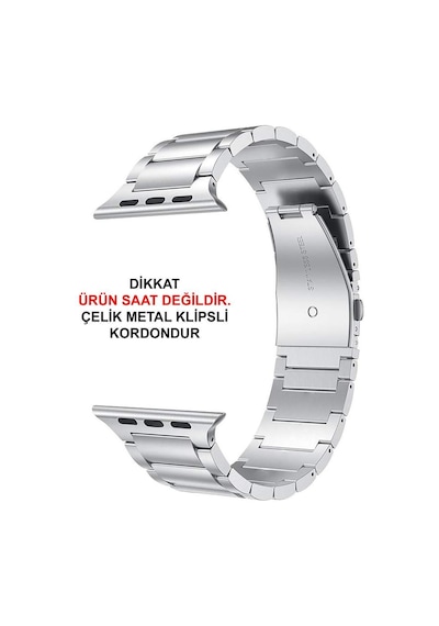 Apple Uyumlu Watch Kordon 38 40 41 42 44 45 MM Çelik Metal Kordon