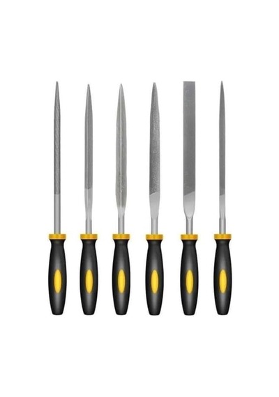 6 Parça Mini Eğe Seti Tüm Metaller Ve Ahşaplar İçin Oyma Şekil Verme Ege Set 160mm Saatçi Eğe Takımı