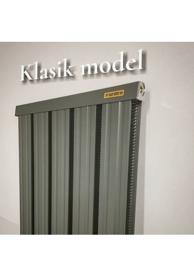 Alüminyum Panel Radyatör Klasik 1250 X 640 Ral 7016 Antrasit Gri