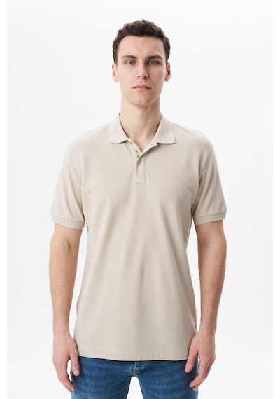 AR-MA Arma Erkek Regular Fit Basic % 100 Pamuk Pike Polo Yaka Tişört Y29374354802 Bej