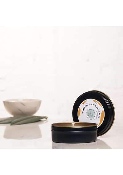 Mitr Mandalina Aromalı Metal Soya Mum Çok Renkli