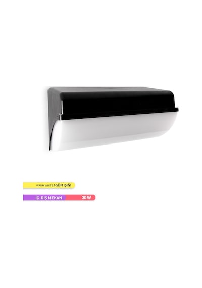 ACK 30W LED Duvar Armatürü 3000K Günışığı Dekoratif Dış Mekan Bah Diğer