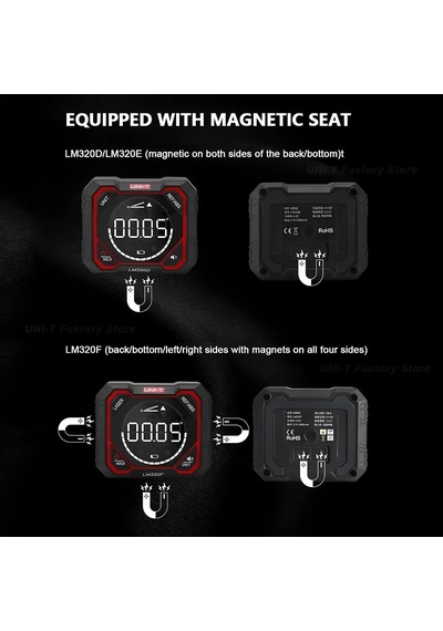 Rend Unı-t Lm320d Lm320e Lm320f Laser Inclinometer Digital Angel Meter With Absolute Relative Angle Measurement Magnetic