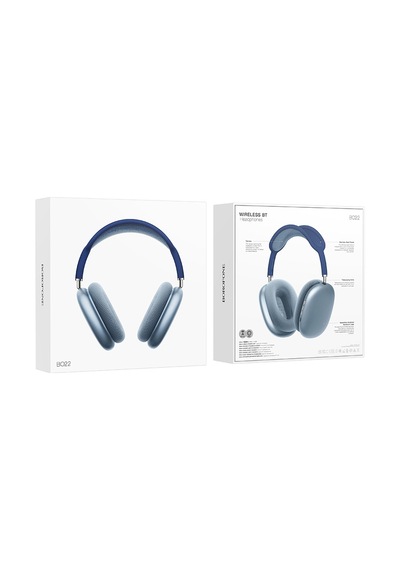 Elmpaly Mavi Bluetooth 5.3 Borofone Bo22 Yeni Kablosuz Kulak Üstü Kulaklık Spor Kulaklığı Derin Bass