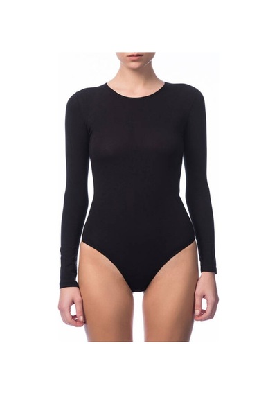 Nbb 0 Bisiklet Yaka Alttan Çıtçıtlı Body/atlet -2946 Siyah