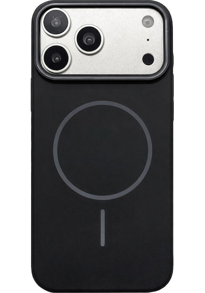Apple Uyumlu iPhone 17 Pro  Kamera Çıkıntılı Magsafe Wireless Şarj Özellikli Sert Sararmaz Silikon Kılıf Siyah