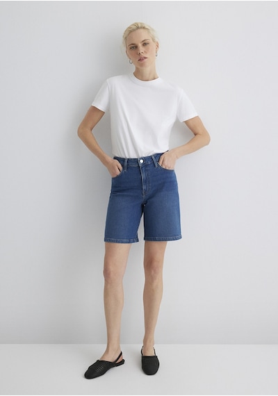 Mavi - Eliana Casual Koyu Mavi Jean Şort 1411221-89749 Koyu Mavi