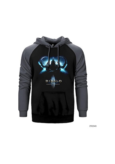 Diablo 3 Reaper Of Soul Kırmızı Renk Reglan Kol Sweatshirt / Hoodie